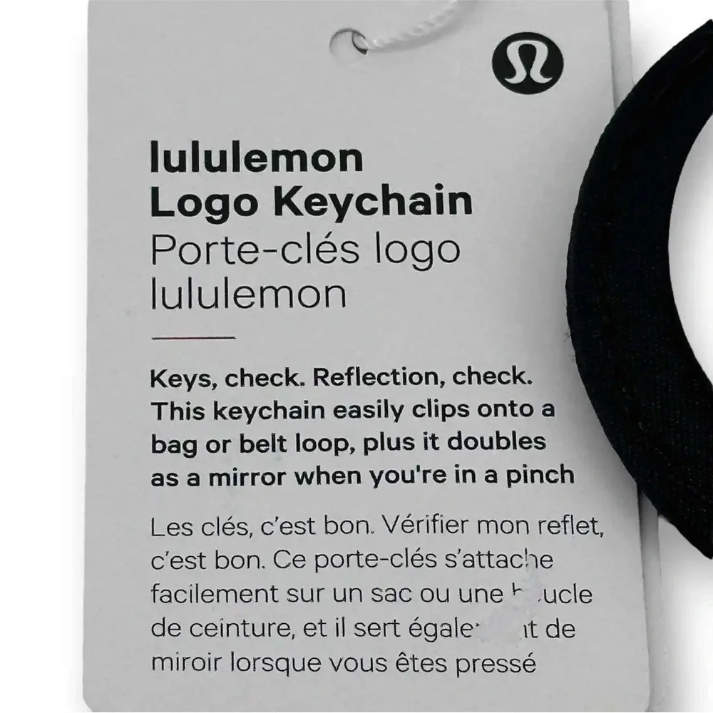 Lululemon Logo Keychain / Bag Charm BRAND NEW